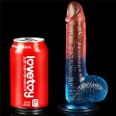 Dildo Dazzle Studs 19 cm – realistyczne TPE z przyssawką - 7
