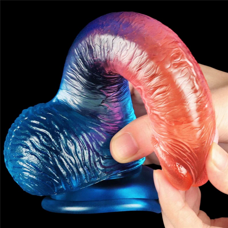 Dildo Dazzle Studs 19 cm – realistyczne TPE z przyssawką - 9