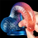 Dildo Dazzle Studs 19 cm – realistyczne TPE z przyssawką - 9
