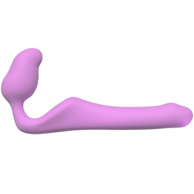 Dildo typu strap-on bez uprzęży Queens S Purple — miękki silikon, 18,4 cm - 1