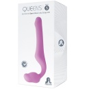 Dildo typu strap-on bez uprzęży Queens S Purple — miękki silikon, 18,4 cm - 2