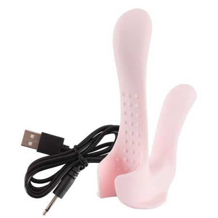 Wibrator dla par Couples Choice Couples Vibrato z 2 silnikami i 10 trybami wibracji, długość 13,1 cm, Ø 2,8 cm - 2