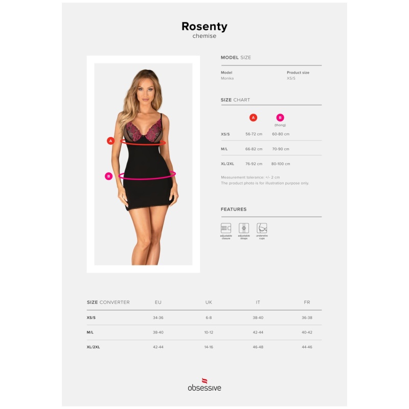 Rosenty koszulka i stringi  M/L - 7