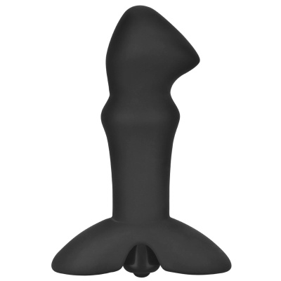 Wibrujący korek analny Prostate Stud 11,4 cm, czarny - 1 2