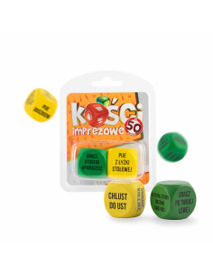 Zabawka - Kości imprezowe- na 50 urodziny - różne kolory