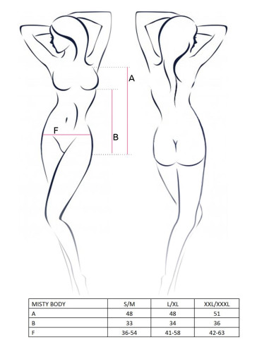 Bielizna-MIRELLA SET WITH OPEN BRA black S/M - Casmir