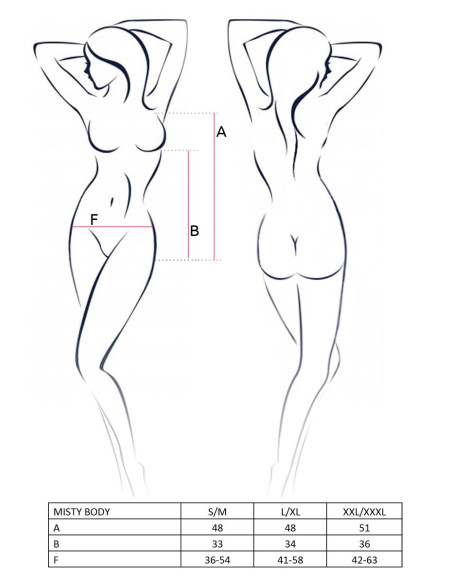 Bielizna-MIRELLA SET WITH OPEN BRA black S/M - Casmir