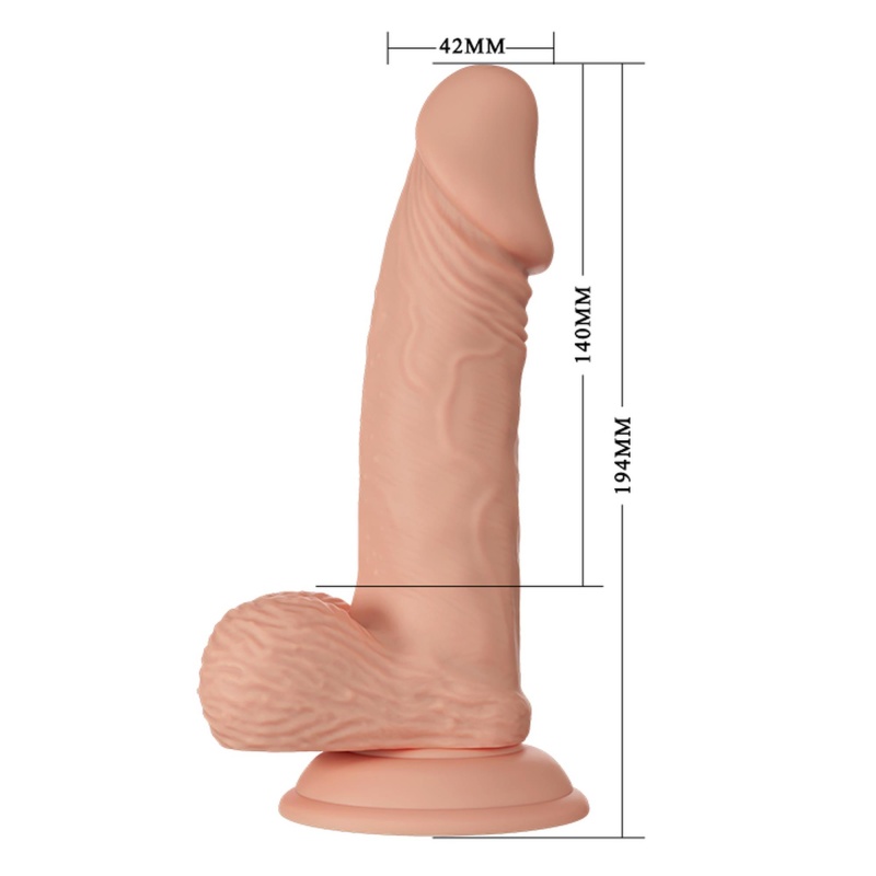 Dildo Beautiful Zebulon z przyssawką 19,3 cm - 9