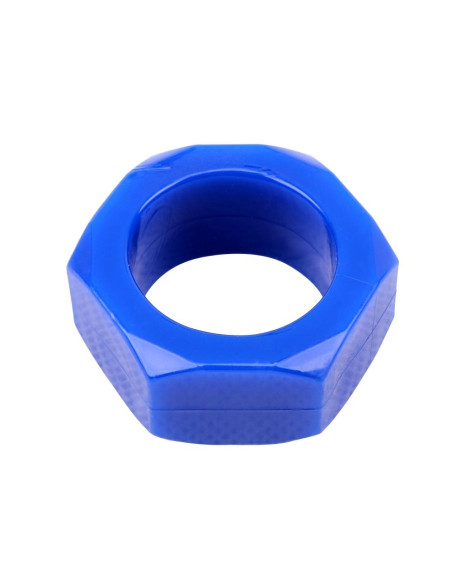 Nust Bolts Cock Ring-Blue