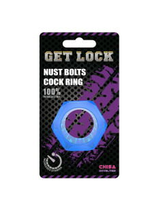 Nust Bolts Cock Ring-Blue 2