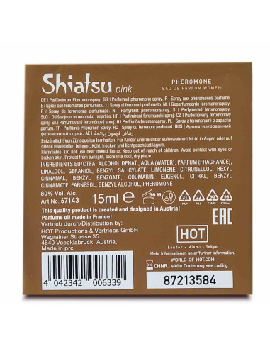 SHIATSU Pheromon Fragrance woman pink 15 ml