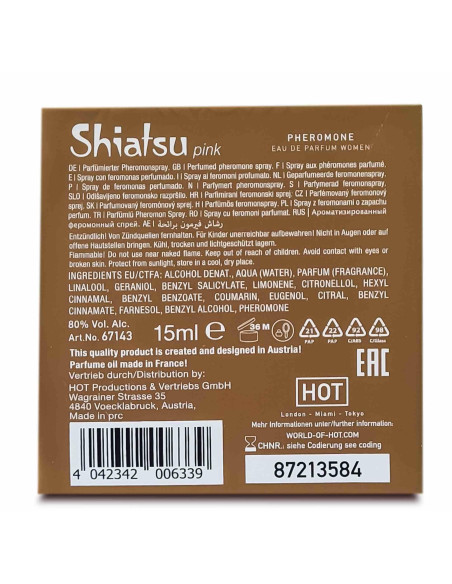 SHIATSU Pheromon Fragrance woman pink 15 ml