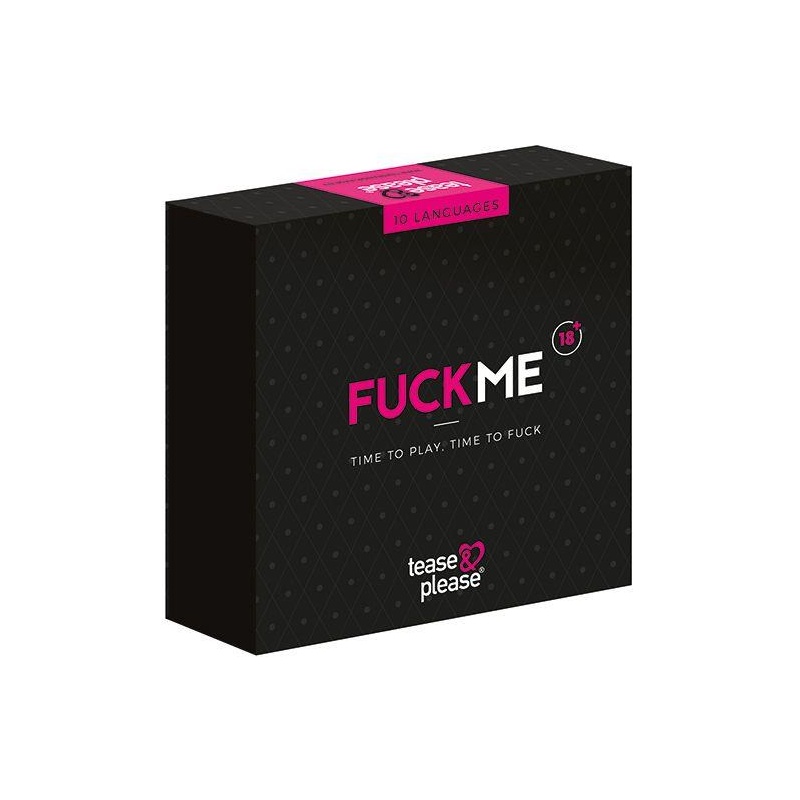 Gra erotyczna dla par FUCKME 15x15 cm czarno-różowa - 1