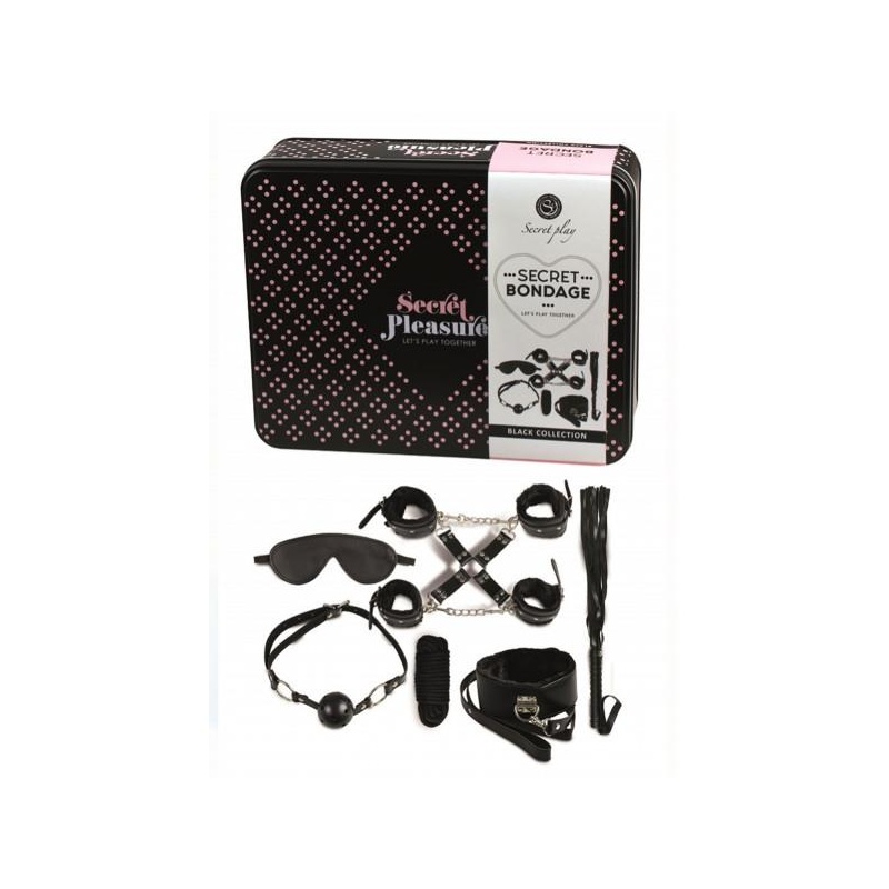 Secret Bondage - Set 8 pcs Black - 1
