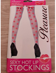 Pleasure SEXY HOT LIP STOCKINGS