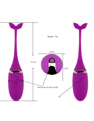 Vibratong egg (purple) USB
