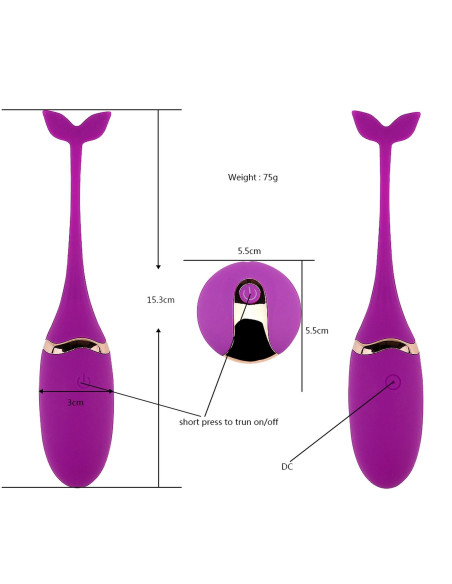 Vibratong egg (purple) USB