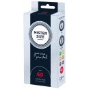 MISTER SIZE 60mm Condoms 10pcs Natural - 1