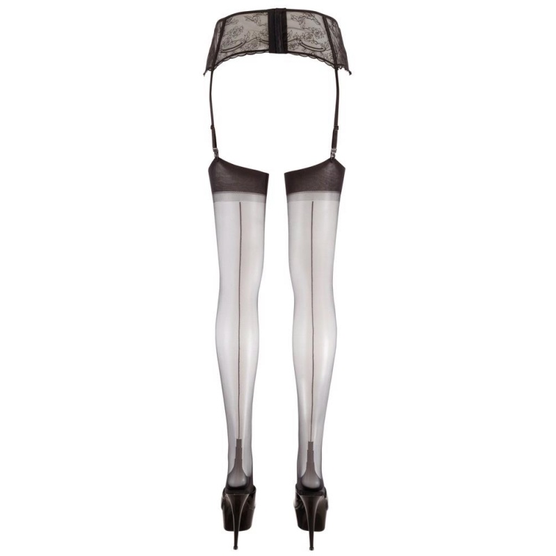 Stockings with seam black 1 - 6