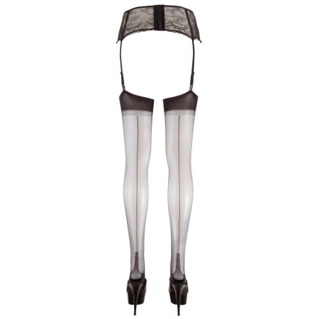 Stockings with seam black 1 - 6