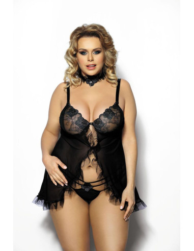 Fripa XL+ (chemise black/halka czarna)