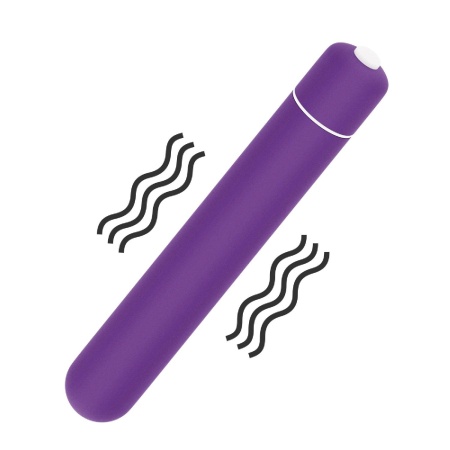 Wibrator punktowy X-Basic Bullet – 10 trybów, fioletowy, 13,26 cm - 3
