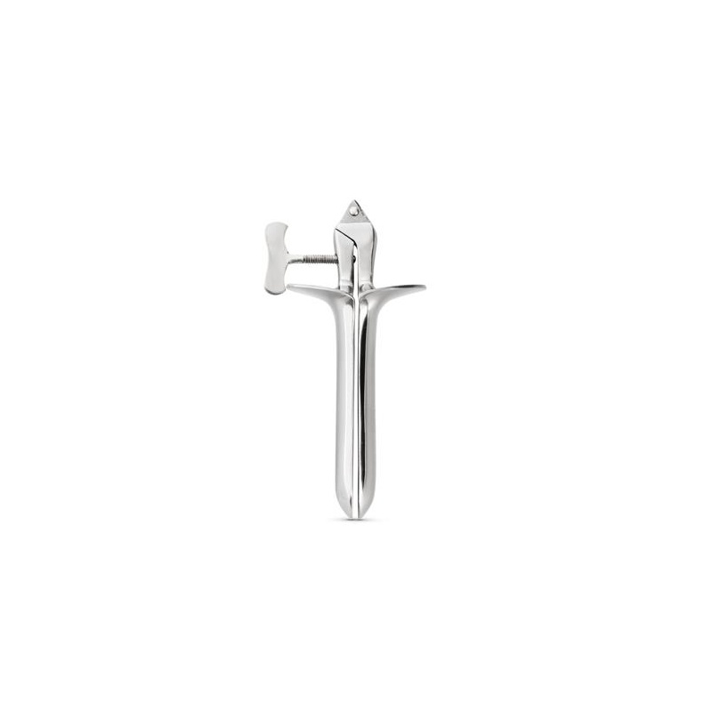 Wziernik pochwy Collins - regulowana nakrętka motylkowa, stal nierdzewna, długość 16 cm, głębokość wsunięcia 9 cm - 2