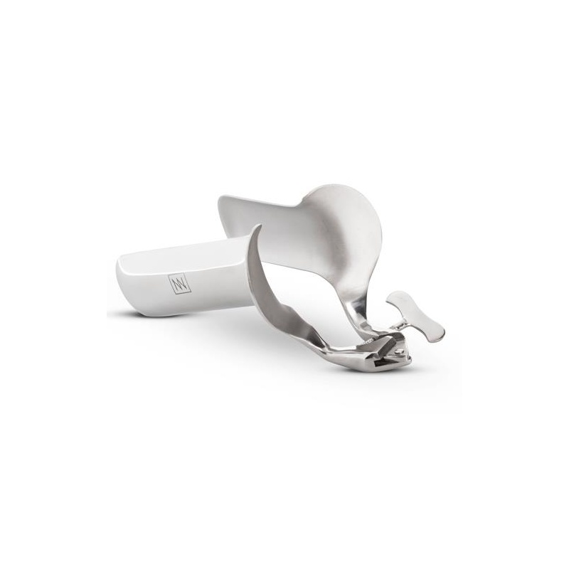 Wziernik pochwy Collins - regulowana nakrętka motylkowa, stal nierdzewna, długość 16 cm, głębokość wsunięcia 9 cm - 4