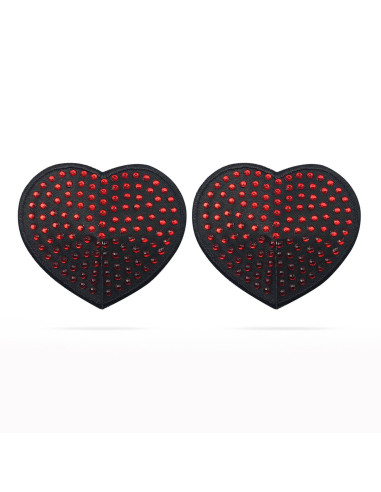 Reusable Red Diamond Heart Nipple Pasties