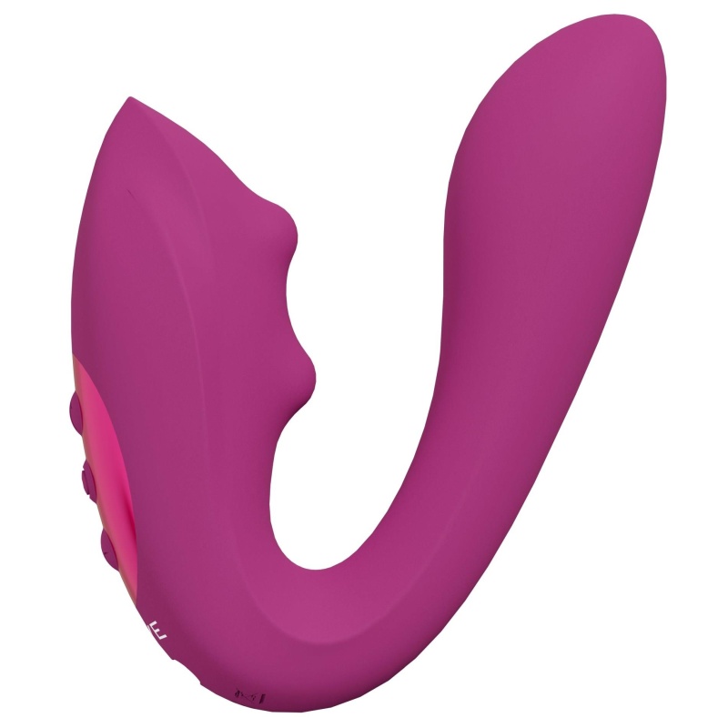Wibrator VIVE Yuki z koralikami masującymi punkt G, 2 silniki, długość wkładana 9 cm - 1