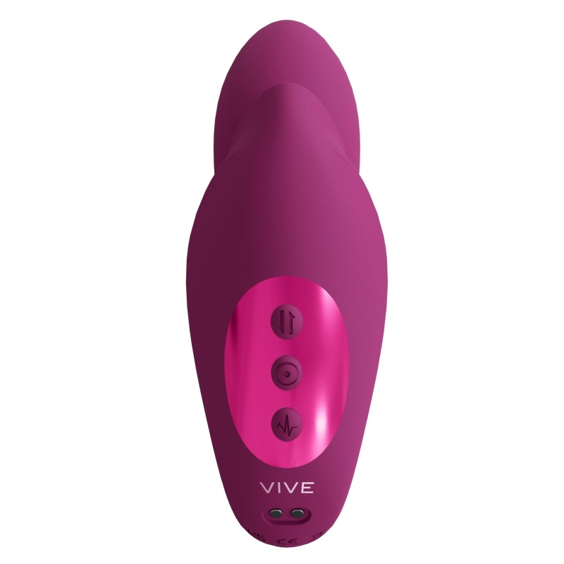 Wibrator VIVE Yuki z koralikami masującymi punkt G, 2 silniki, długość wkładana 9 cm - 5