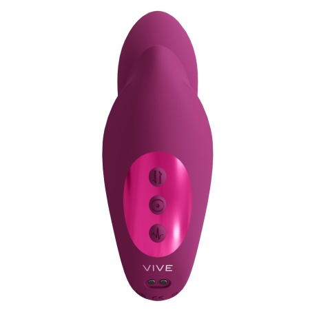 Wibrator VIVE Yuki z koralikami masującymi punkt G, 2 silniki, długość wkładana 9 cm - 5