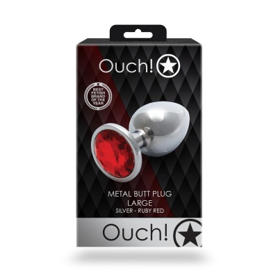 Round Gem Butt Plug - Large - 1 2