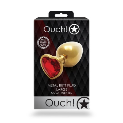Heart Gem Butt Plug - Large - 1 2