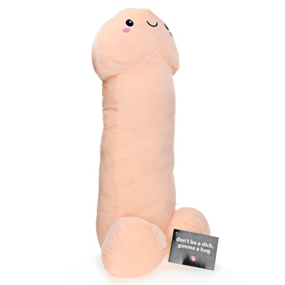 Pluszowy penis Penis Stuffy 24″ 60 cm - miękka, elastyczna bawełniano-poliestrowa przytulanka - 1 2