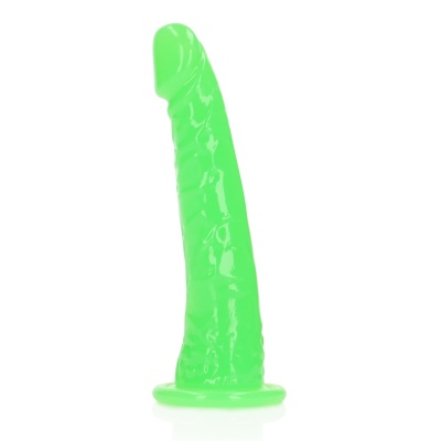 Slim Realistic Dildo with Suction Cup - Glow in the Dark - 6'' / 15,5 cm - 1