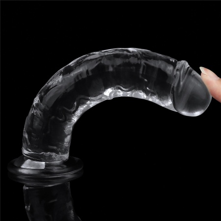 Dildo LoveToy Flawless Clear 7'' przezroczyste - 5