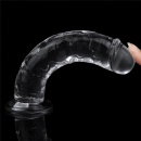 Dildo LoveToy Flawless Clear 7'' przezroczyste - 5