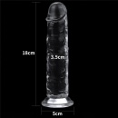 Dildo LoveToy Flawless Clear 7'' przezroczyste - 7