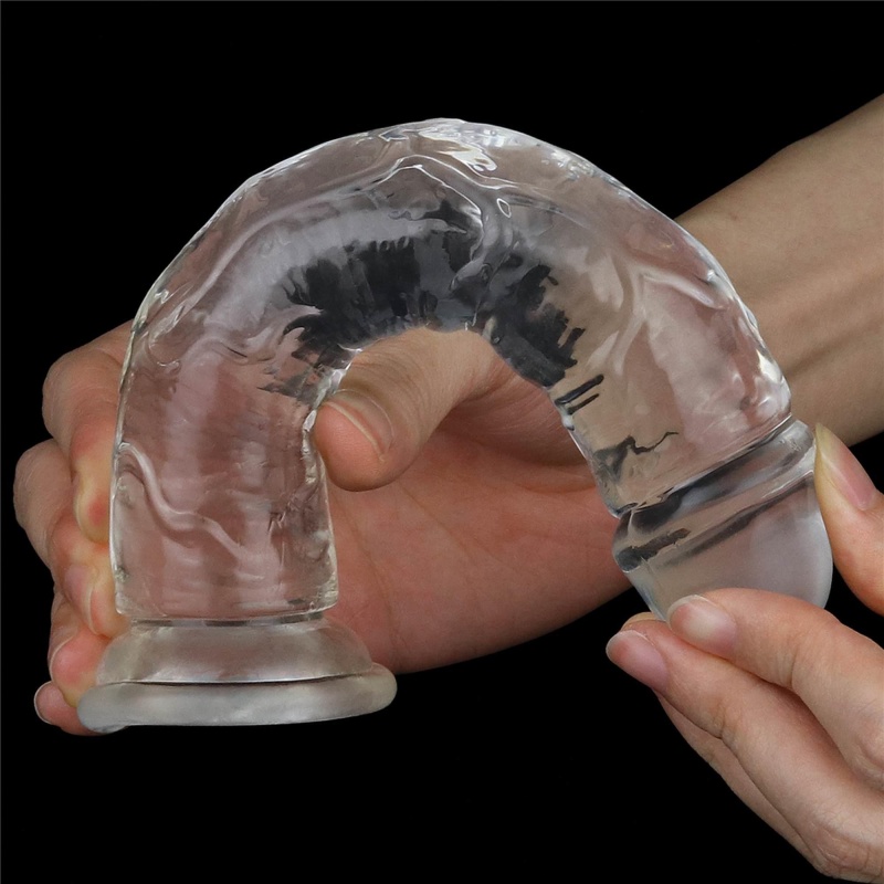 Dildo LoveToy Flawless Clear 7'' przezroczyste - 9