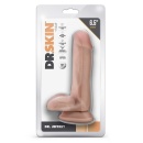 Realistyczny Dildo Dr. Jeffrey z Jądrami 6,5 cala - Beżowy, Przyssawka, 15,2 cm - 1