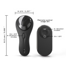 Wibrator łechtaczkowy Discreet Vibe+ z klipsem magnetycznym i pilotem zdalnym, 9,3 cm - 6