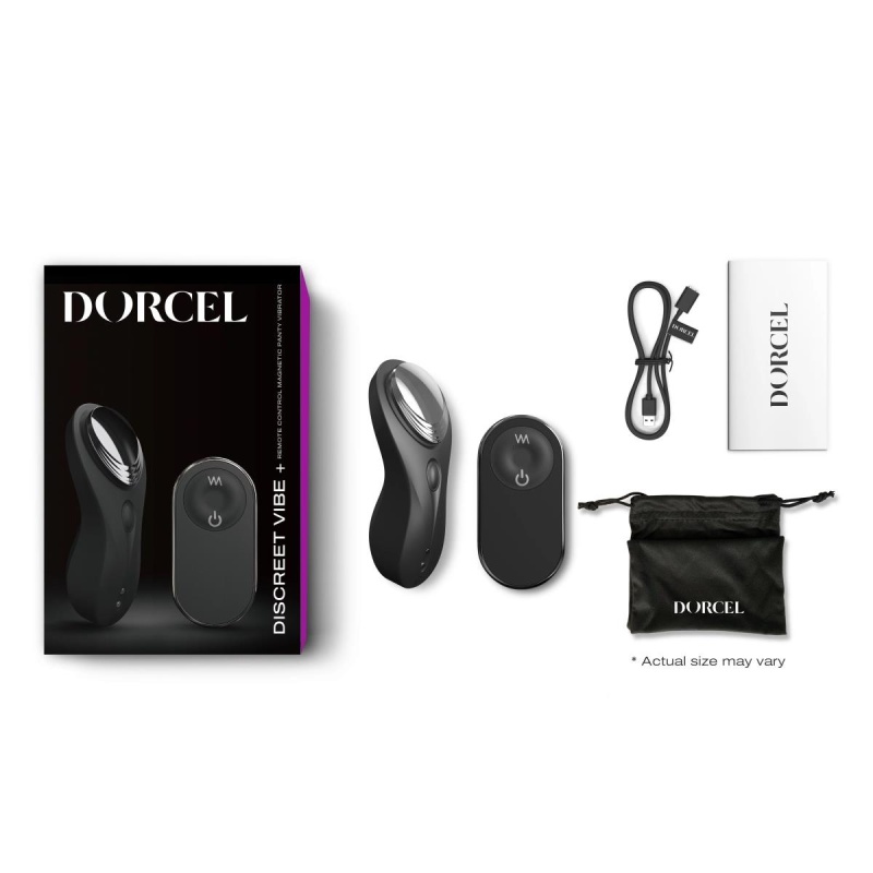 Wibrator łechtaczkowy Discreet Vibe+ z klipsem magnetycznym i pilotem zdalnym, 9,3 cm - 7