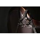 Head Harness with Spider Gag and Nose Hooks - Black - 12