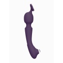 Wibrator dwustronny Nami Purple z 2 silnikami F1 i 4 przystawkami, długość 21,8 cm, średnica 3,3 cm - 2