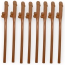 Słomki do picia Penis Drinking Straws 19 cm, 10 sztuk, pomarańczowe - 2