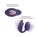 Wibrator 2w1 Midnight Indigo - mechanizm Flapping, podwójna stymulacja, wkładka 9,8 × Ø3,9 cm - 3
