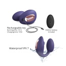 Wibrator 2w1 Midnight Indigo - mechanizm Flapping, podwójna stymulacja, wkładka 9,8 × Ø3,9 cm - 4