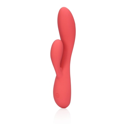 Smooth Ultra Soft Silicone Rabbit Vibrator - Astro Dust - 1