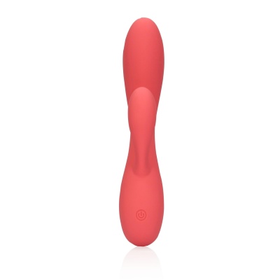 Smooth Ultra Soft Silicone Rabbit Vibrator - Astro Dust - 1 2